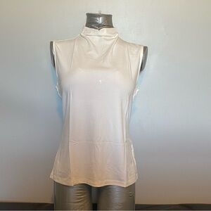 NWT Banana Republic cream mock neck top, medium